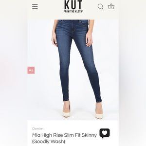 Kut from the Kloth toothpick skinny jeans size 6. Practically new.